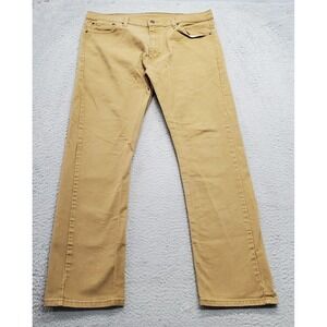 Levi's Jeans Men's 38x32 Tan Denim Classic‎ Fit Straight Leg Flat Front Red Tab